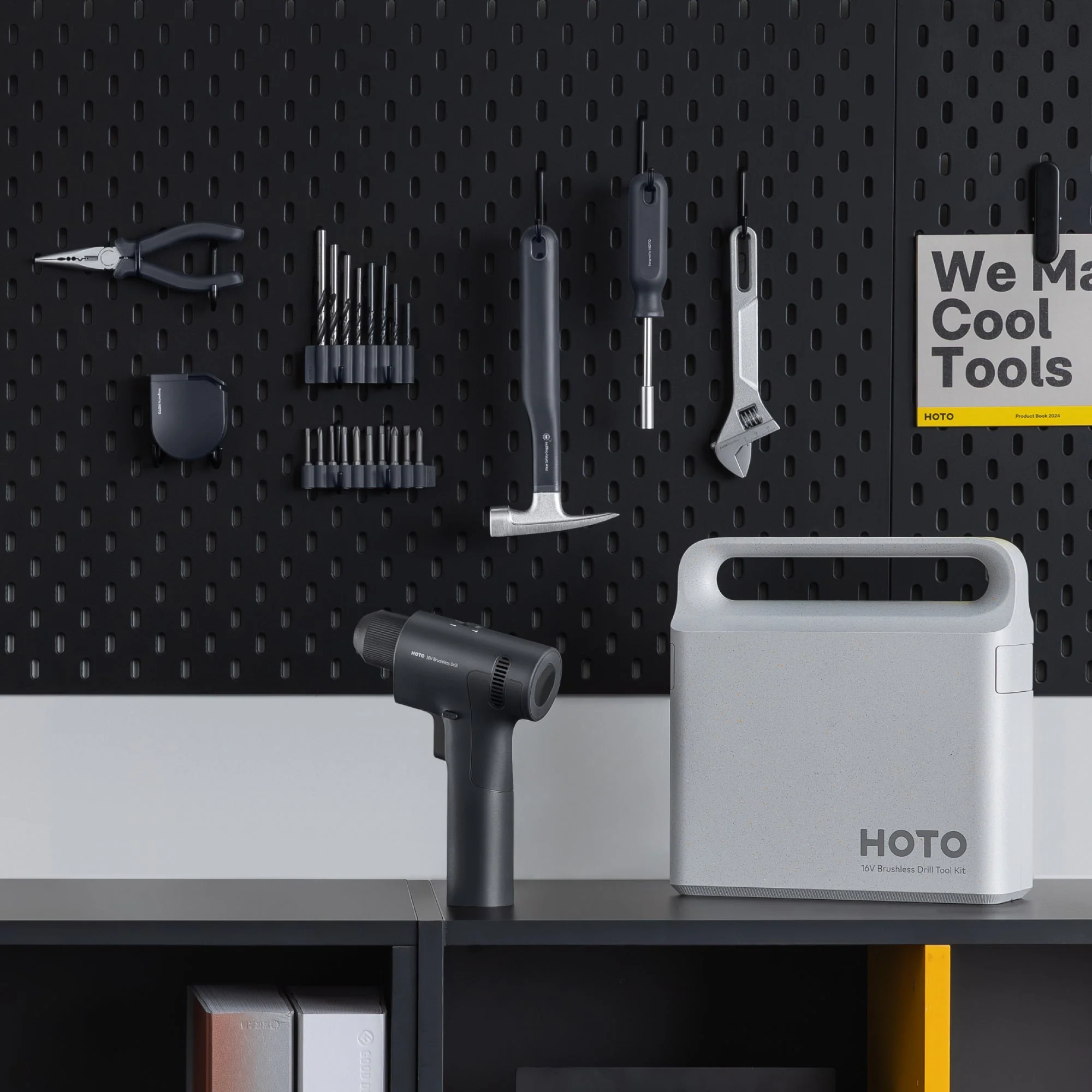HOTO 16V Brushless Drill Tool Kit - Image 3