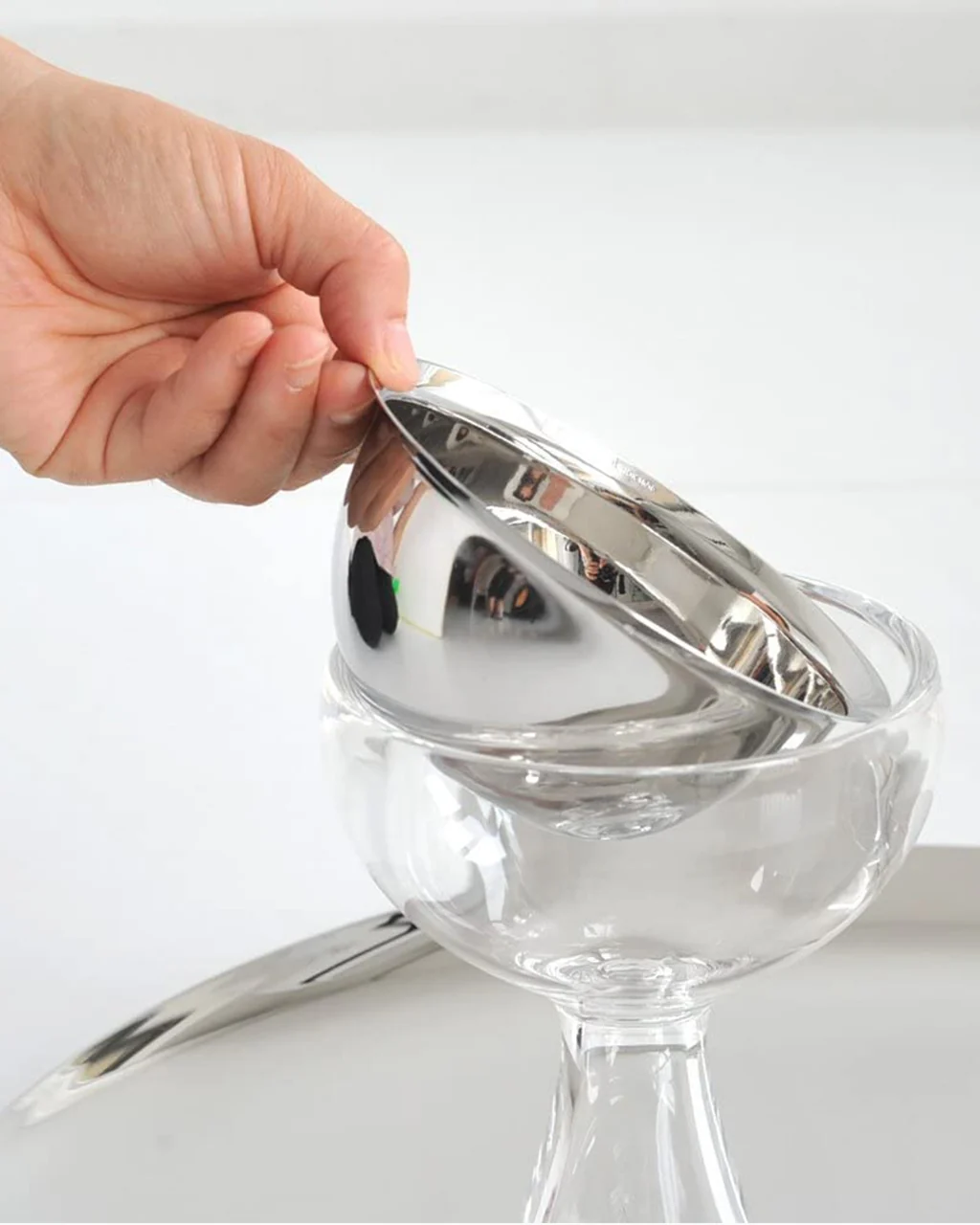 ALESSI Big Love, Glass Bowl with Spoon - Image 2