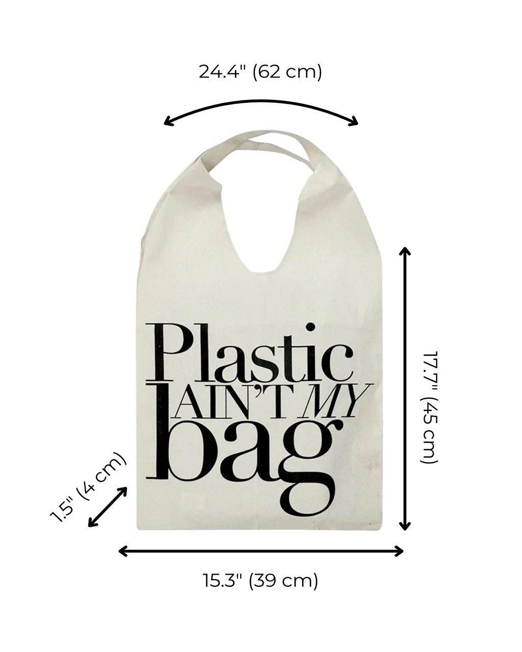 bag-all Plastic Ain't My Bag Tote Bag - Image 3