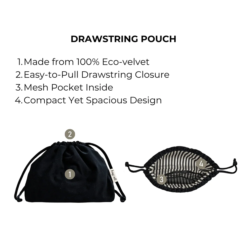 bag-all Drawstring Makeup Organizing Bag - Image 4