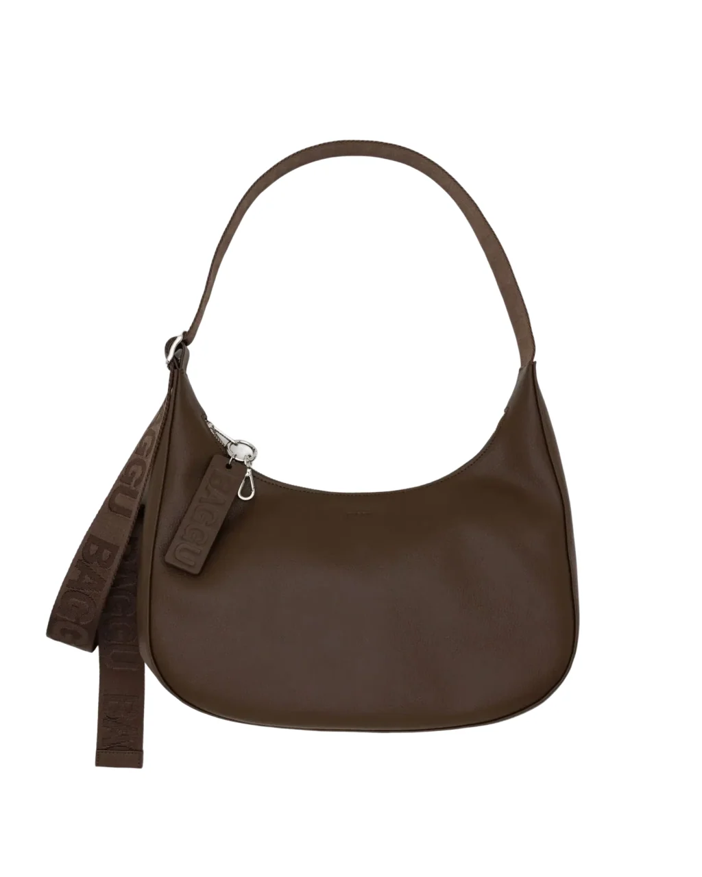 Baggu Medium Recycled Leather Crescent Bag - Image 6