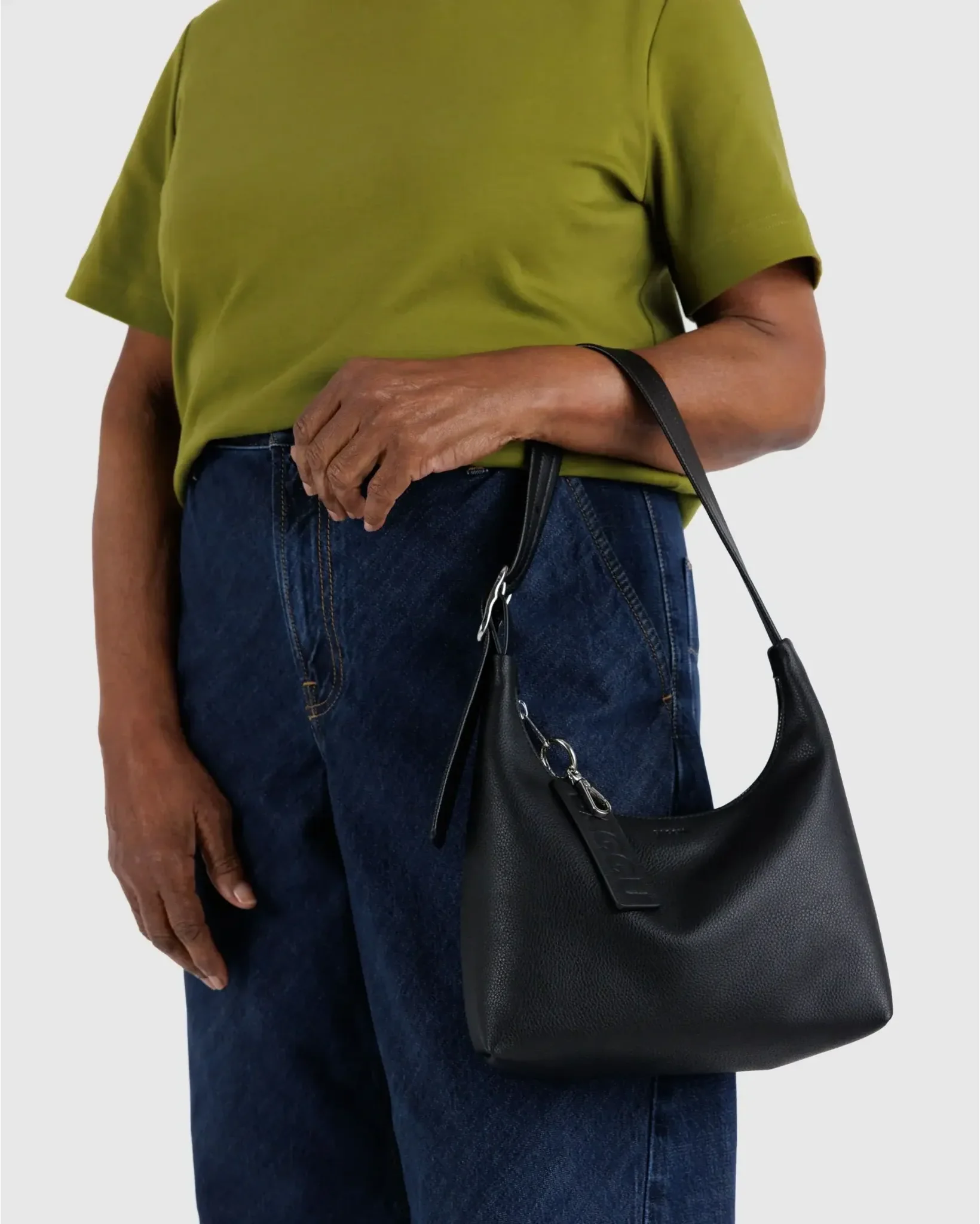 Baggu Mini Recycled Leather Shoulder Bag - Image 3