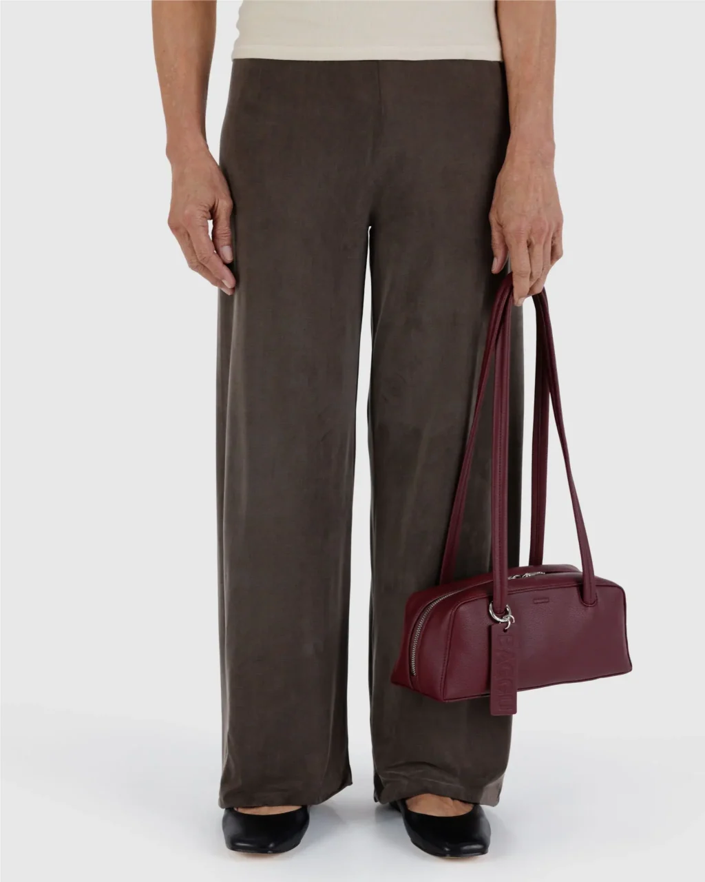 Baggu Small Recycled Leather Bowler Bag - Image 15