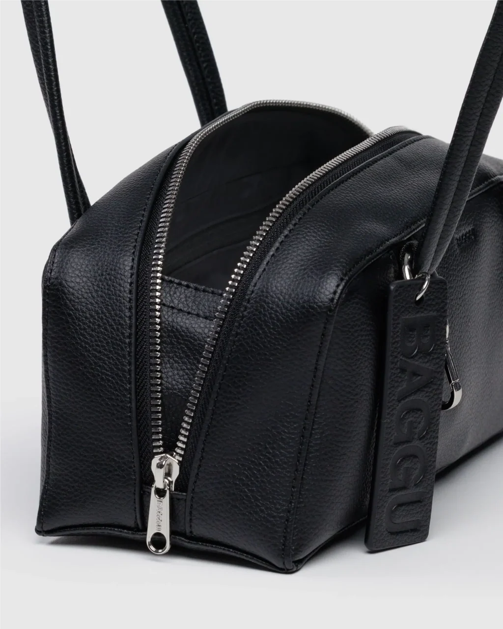 Baggu Small Recycled Leather Bowler Bag - Image 4