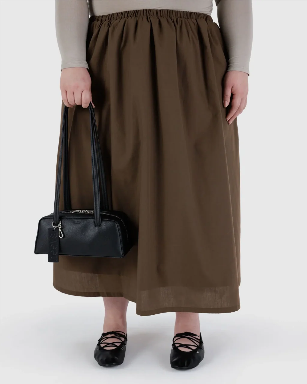 Baggu Small Recycled Leather Bowler Bag - Image 5