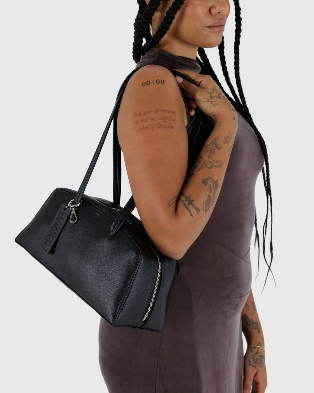 Baggu Recycled Leather Bowler Bag - Image 2