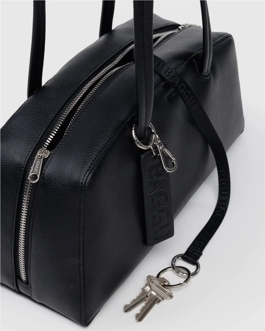 Baggu Recycled Leather Bowler Bag - Image 4