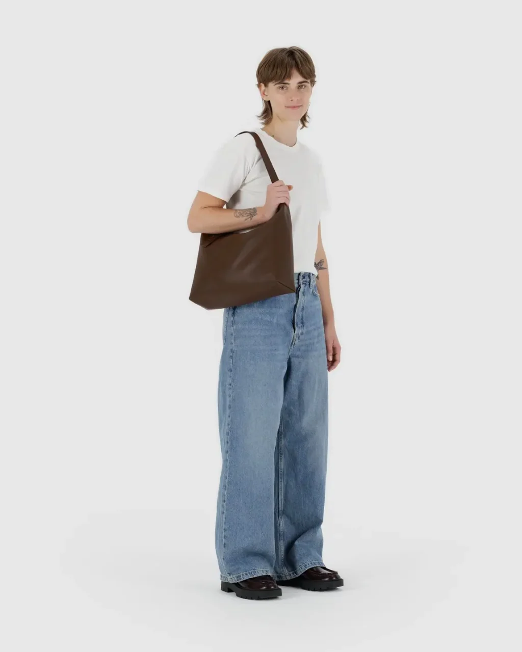 Baggu Recycled Leather Shoulder Bag - Image 10