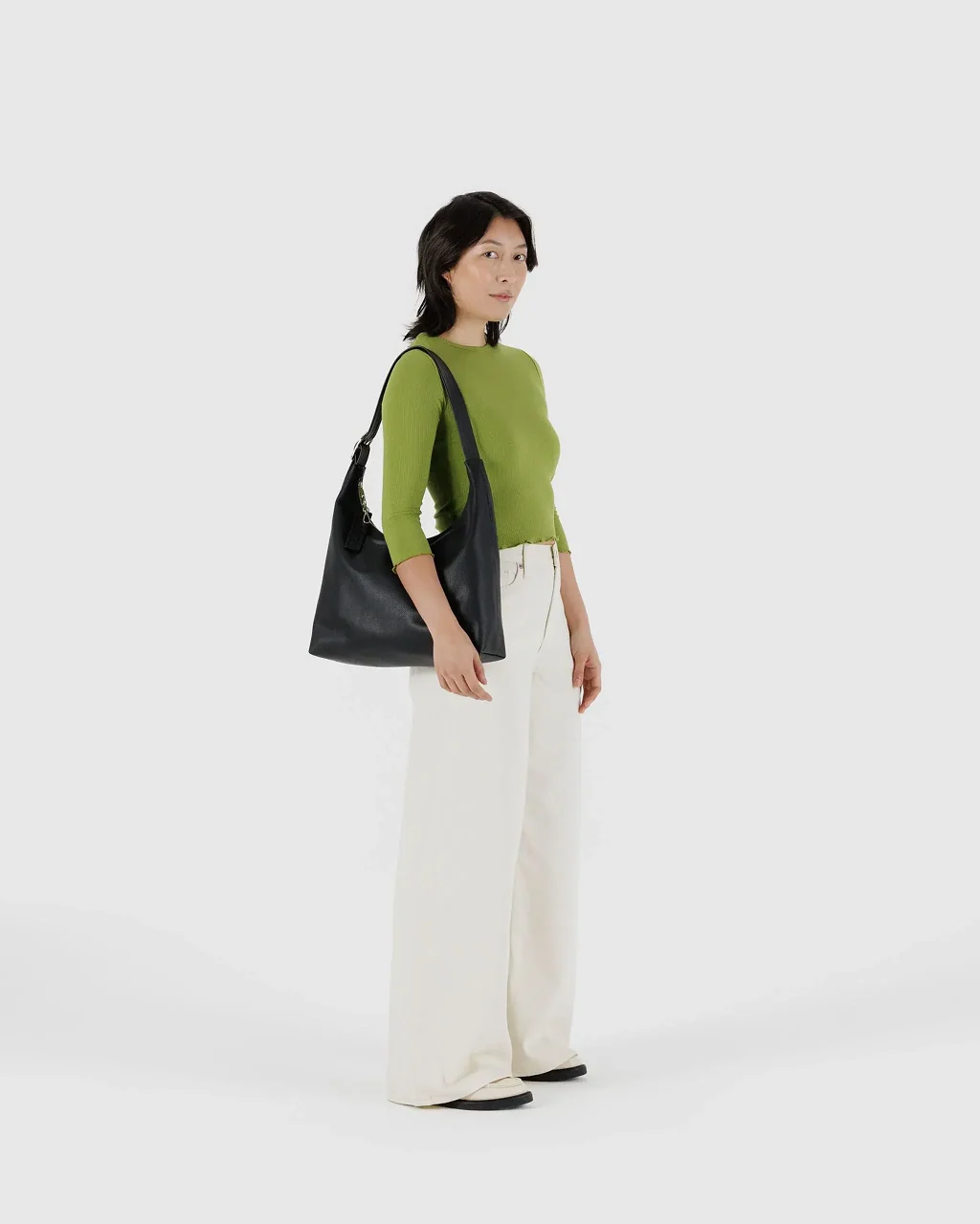 Baggu Recycled Leather Shoulder Bag - Image 2