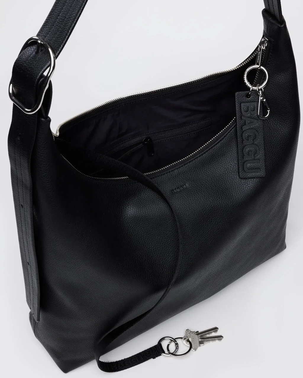 Baggu Recycled Leather Shoulder Bag - Image 3