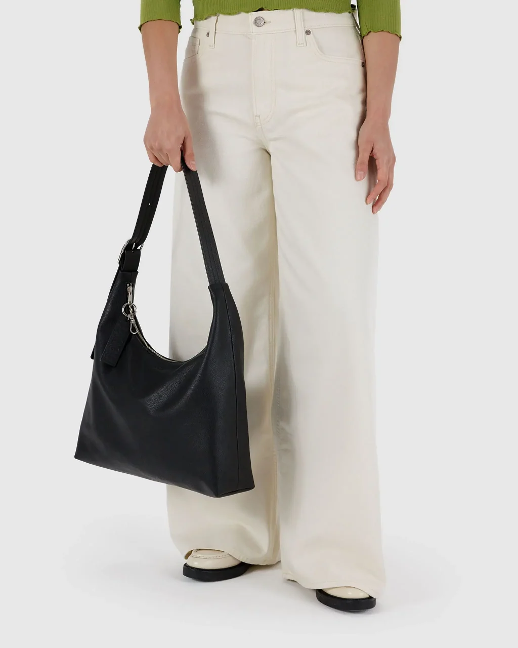 Baggu Recycled Leather Shoulder Bag - Image 5