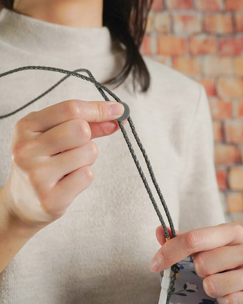 Braided PU Leather Face Cover Lanyards / Glasses Chain - Image 4