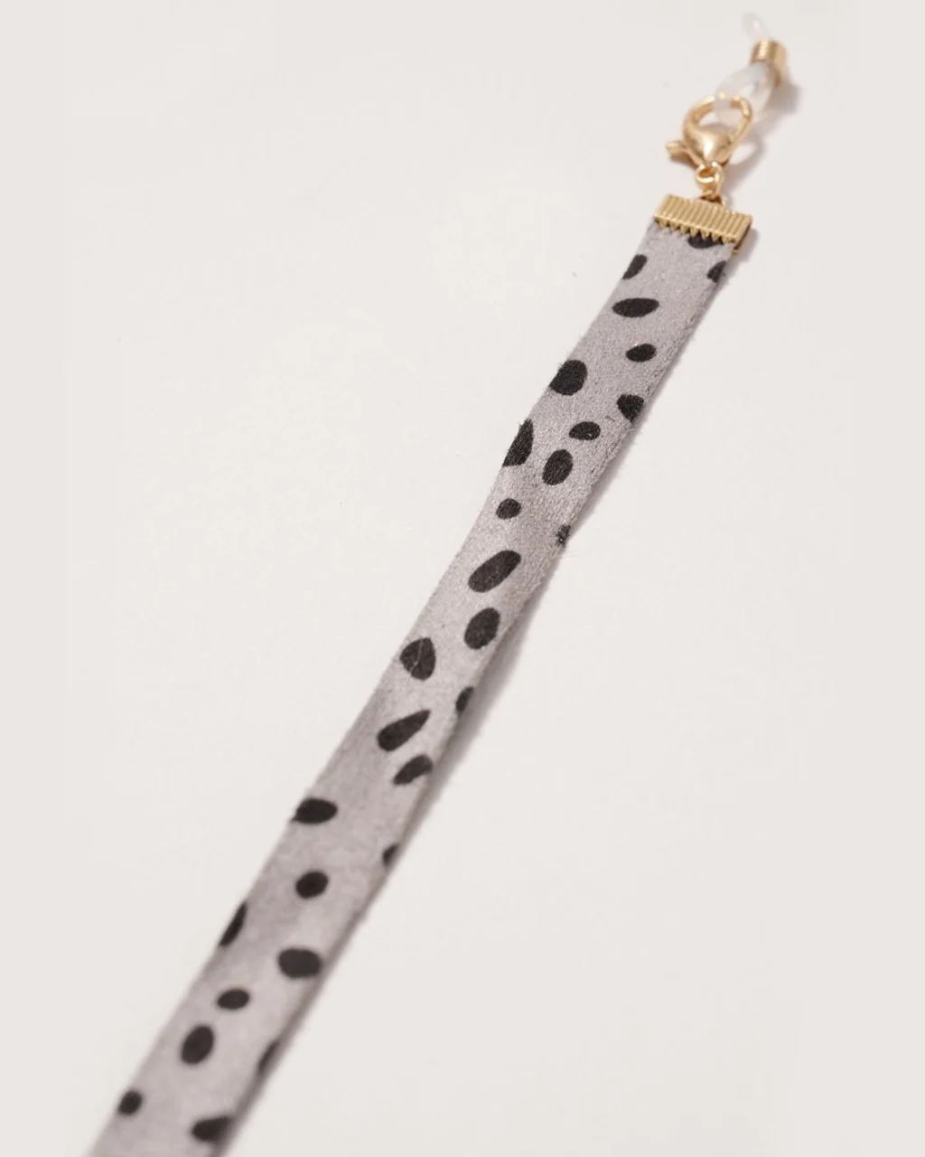 Cheetah Print Suede Face Cover / Glasses Chain - Image 3