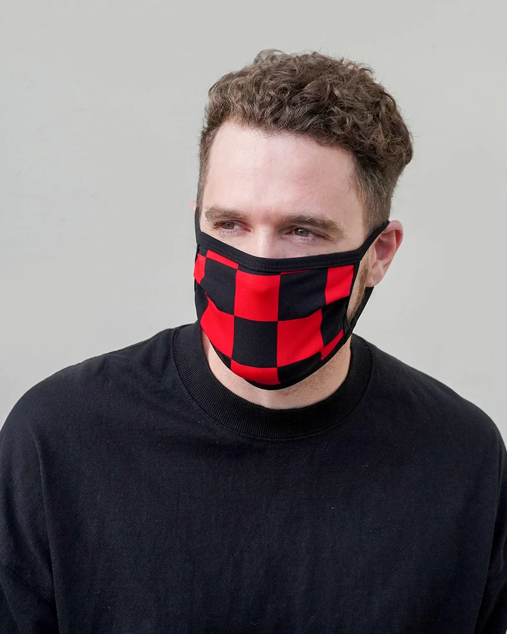 Print Pleated Face Cover - Image 5