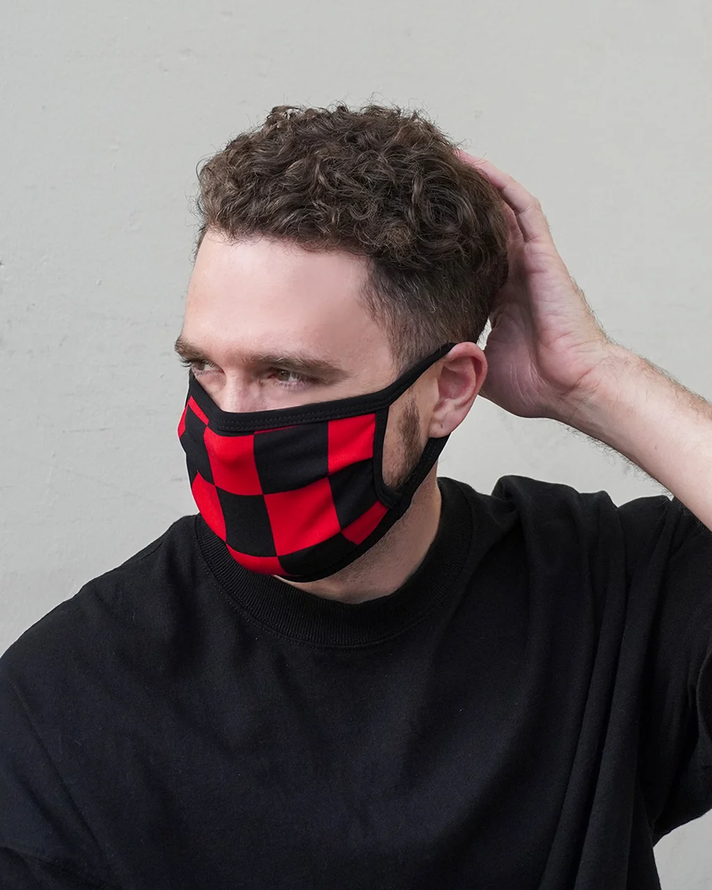 Print Pleated Face Cover - Image 6
