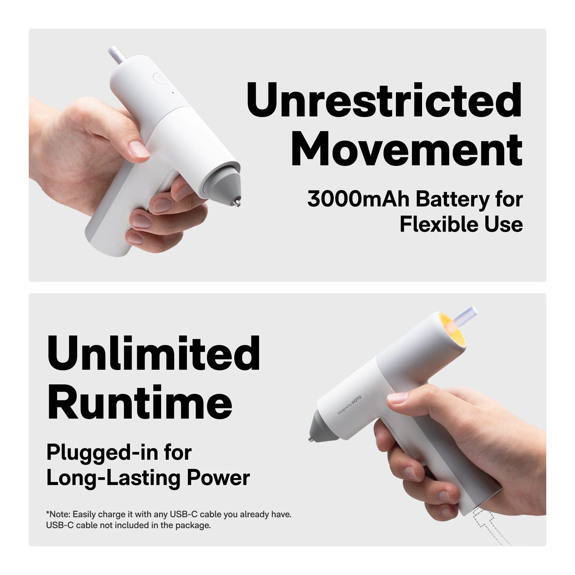 HOTO Cordless Auto-Dispensing Glue Gun - Image 10