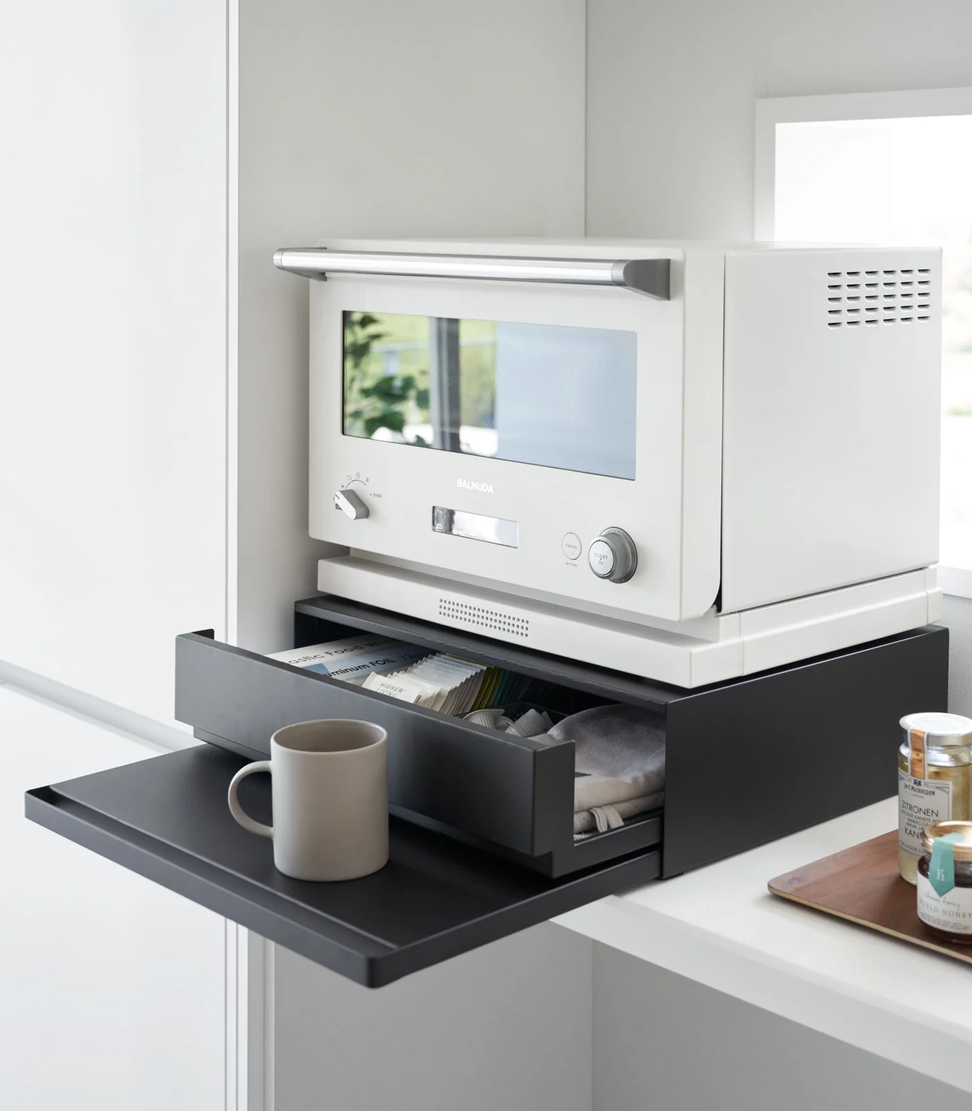 Yamazaki Home Countertop Drawer with Pull-Out Shelf - Image 13