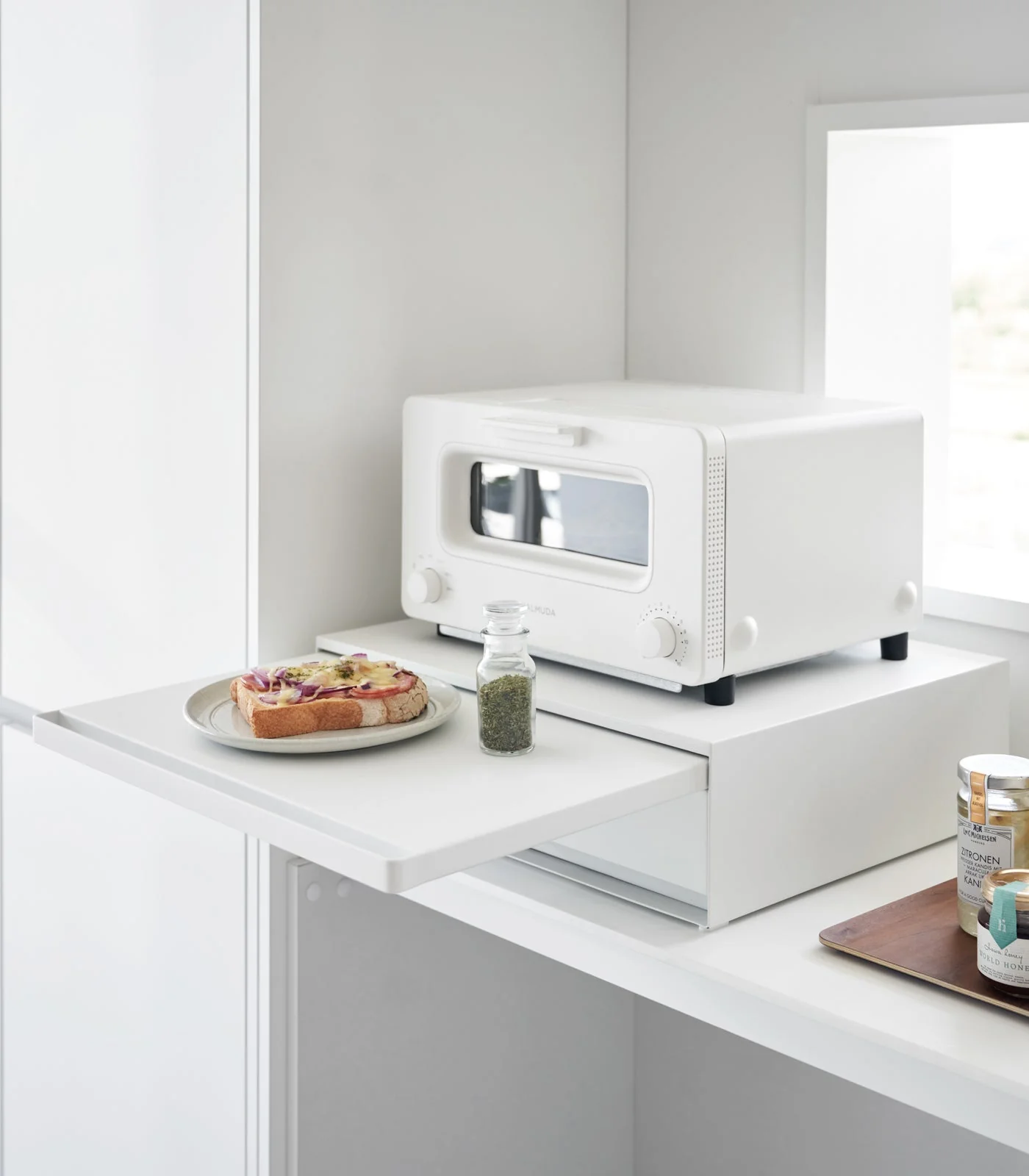 Yamazaki Home Countertop Drawer with Pull-Out Shelf - Image 9