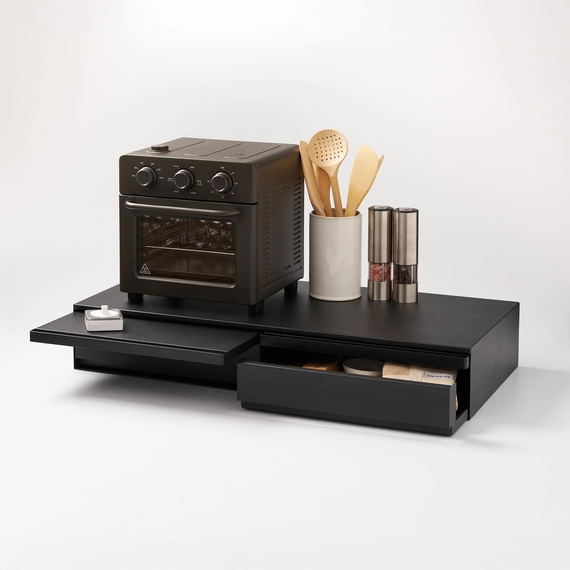 Yamazaki Home Wide Countertop Drawer with Pull-Out Shelf - Image 10