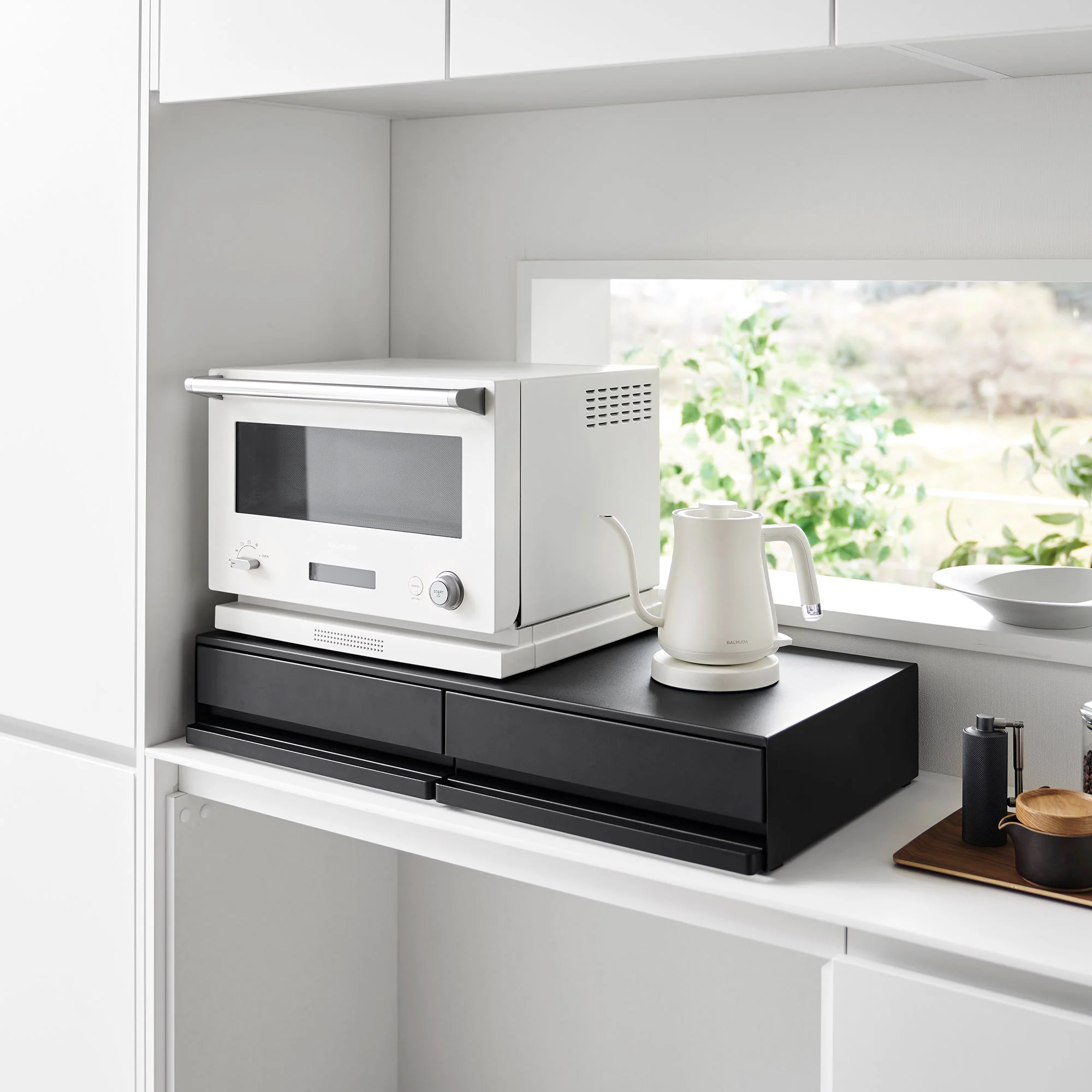 Yamazaki Home Wide Countertop Drawer with Pull-Out Shelf - Image 13