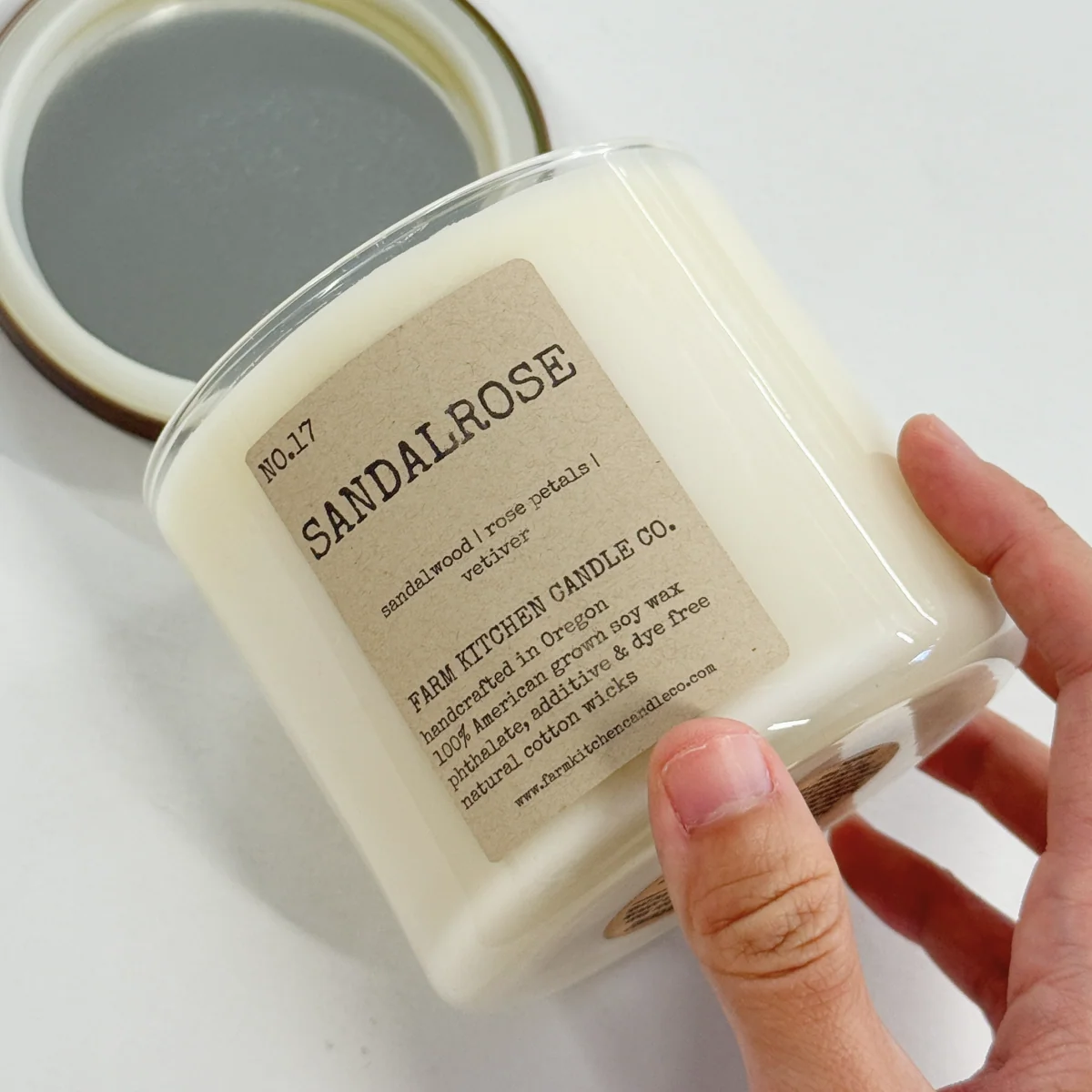 Farm Kitchen Sandalrose Soy Candle - Image 3