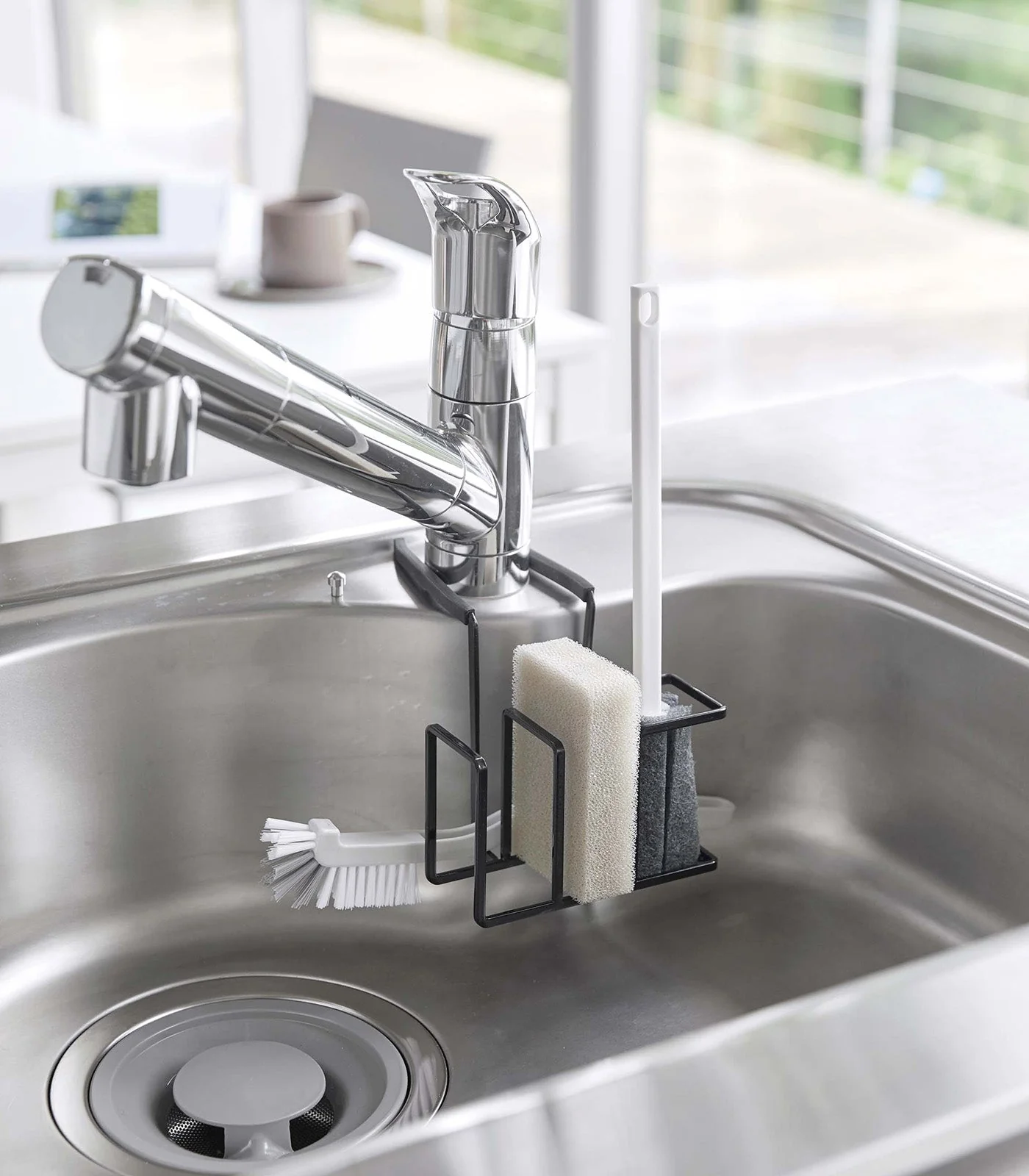 Yamazaki Home Faucet-Hanging Sponge and Brush Holder - Image 10