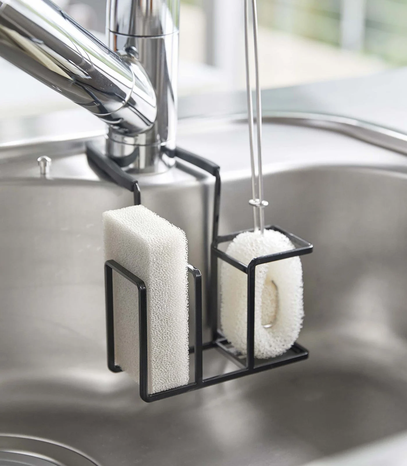 Yamazaki Home Faucet-Hanging Sponge and Brush Holder - Image 14