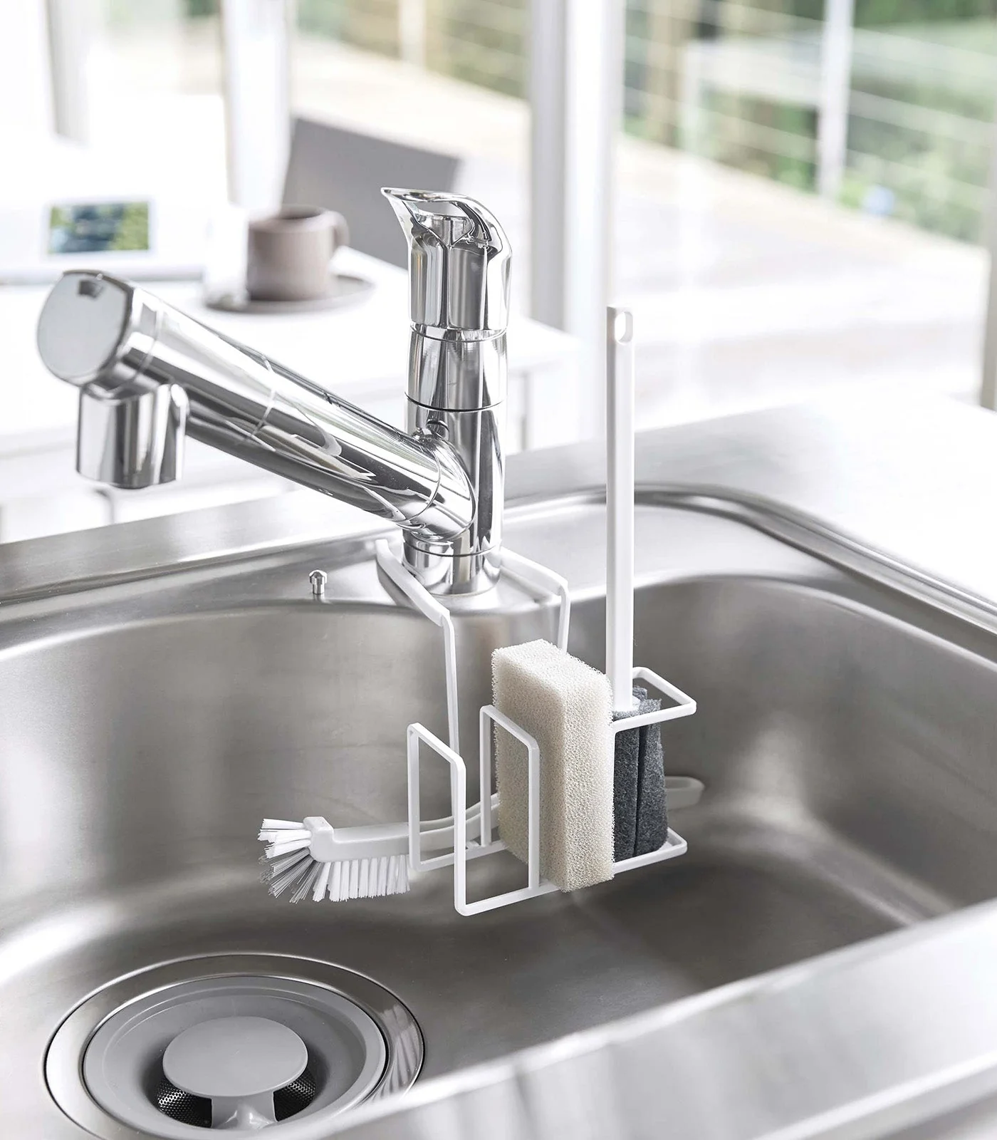 Yamazaki Home Faucet-Hanging Sponge and Brush Holder - Image 2