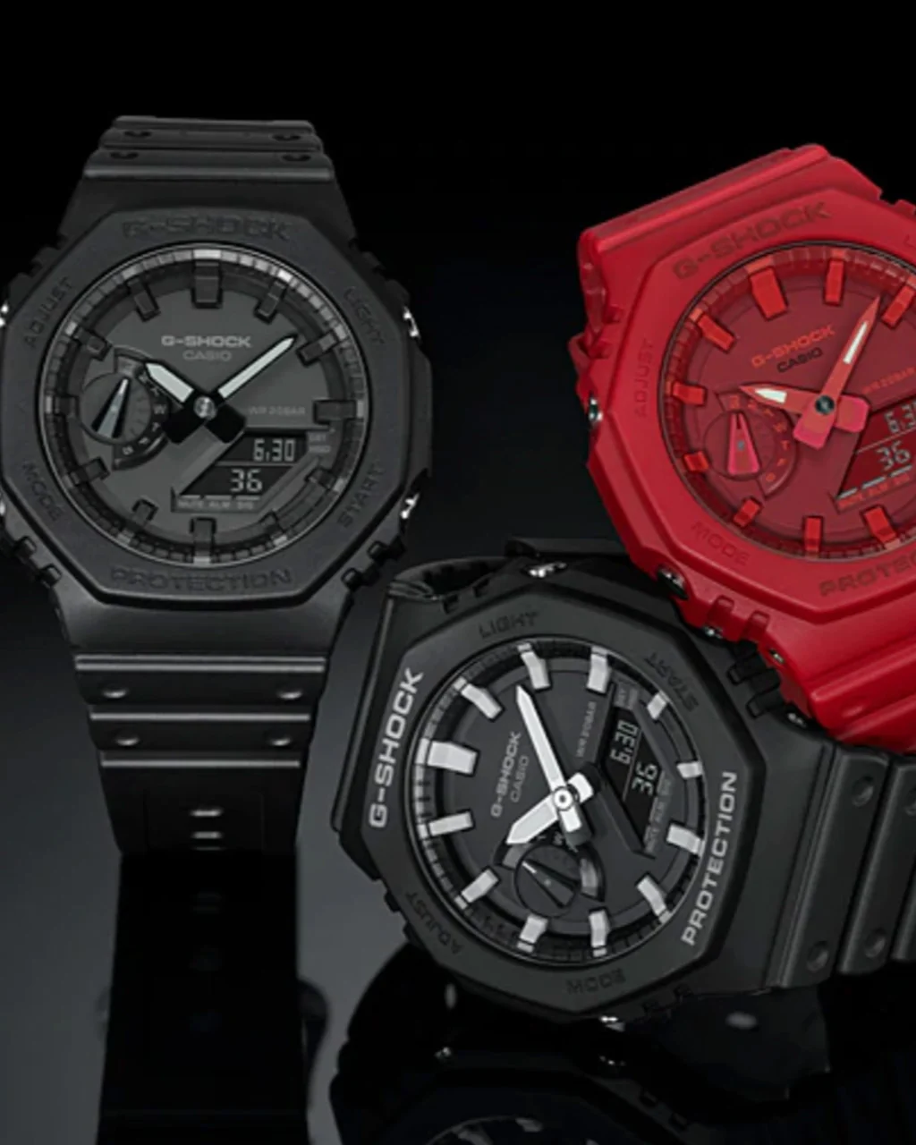 G-Shock GA-2100-1A1 Analog Digital Watch - All Black - Image 5