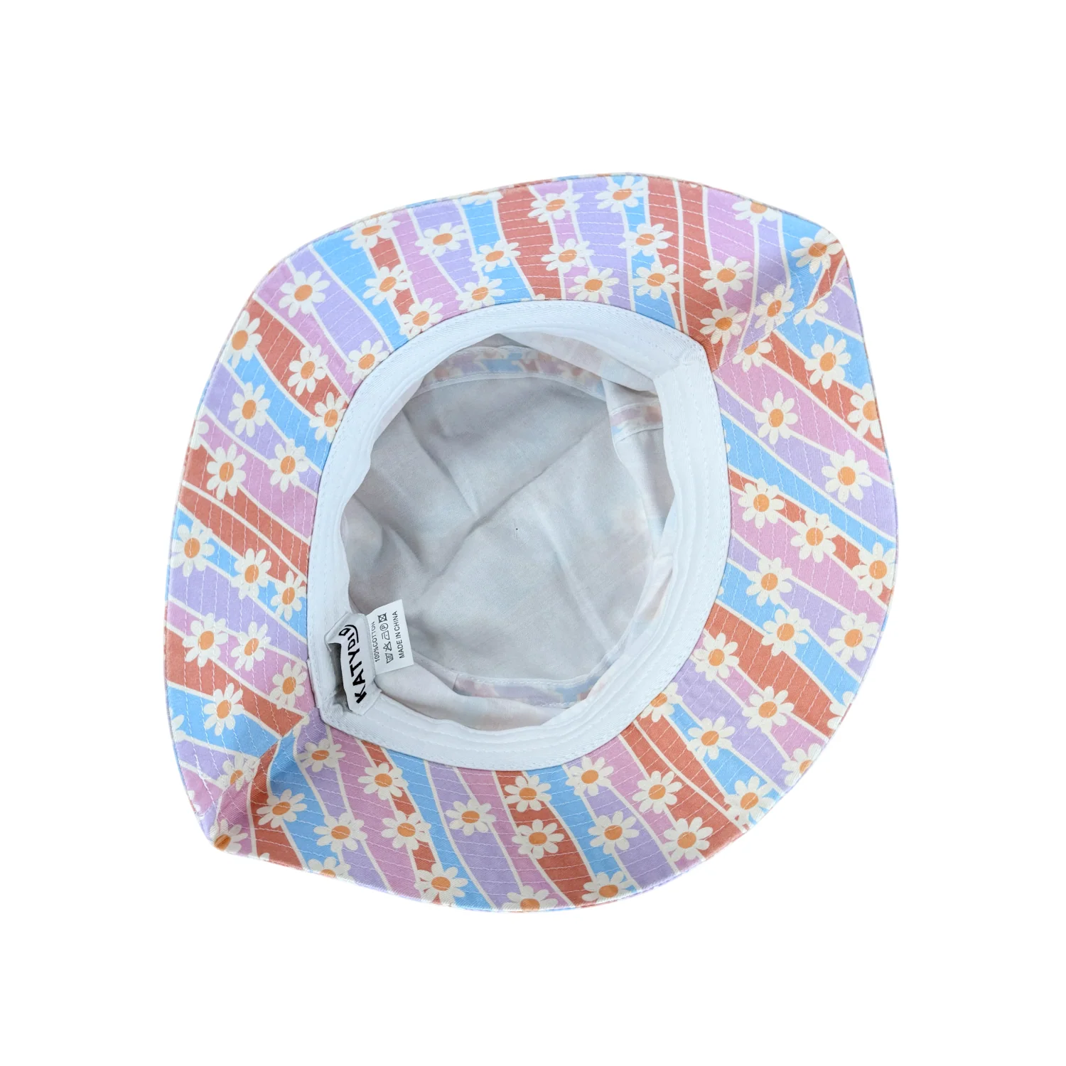 Katydid Vintage Bucket Hat - Pink Daisies - Image 5