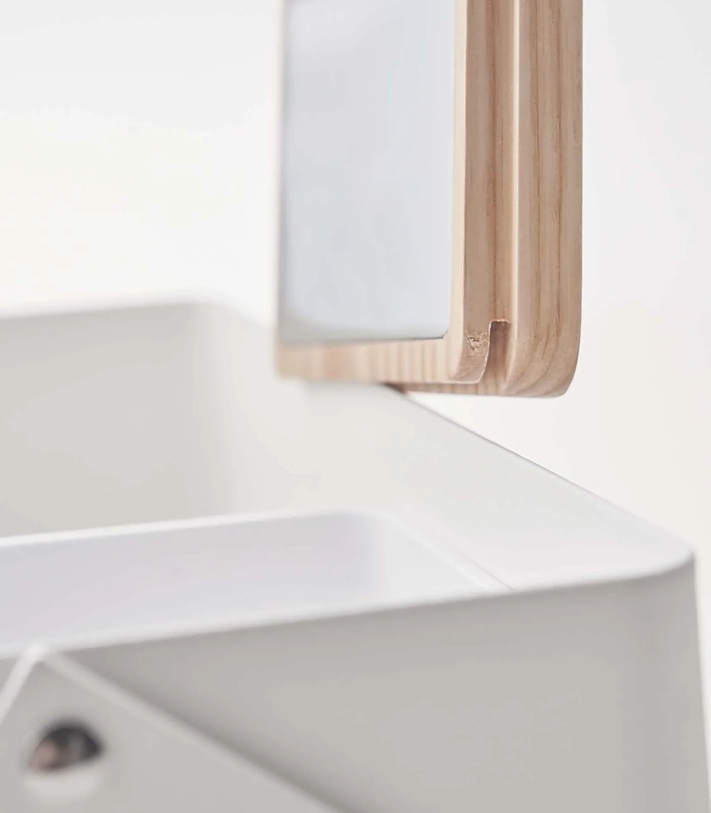 Yamazaki Home Makeup Organizer with Mirror - Image 7