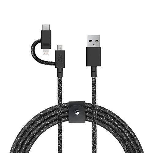 Native Union Belt Cable 6.5ft, 3-in-1 Universal - Cosmos