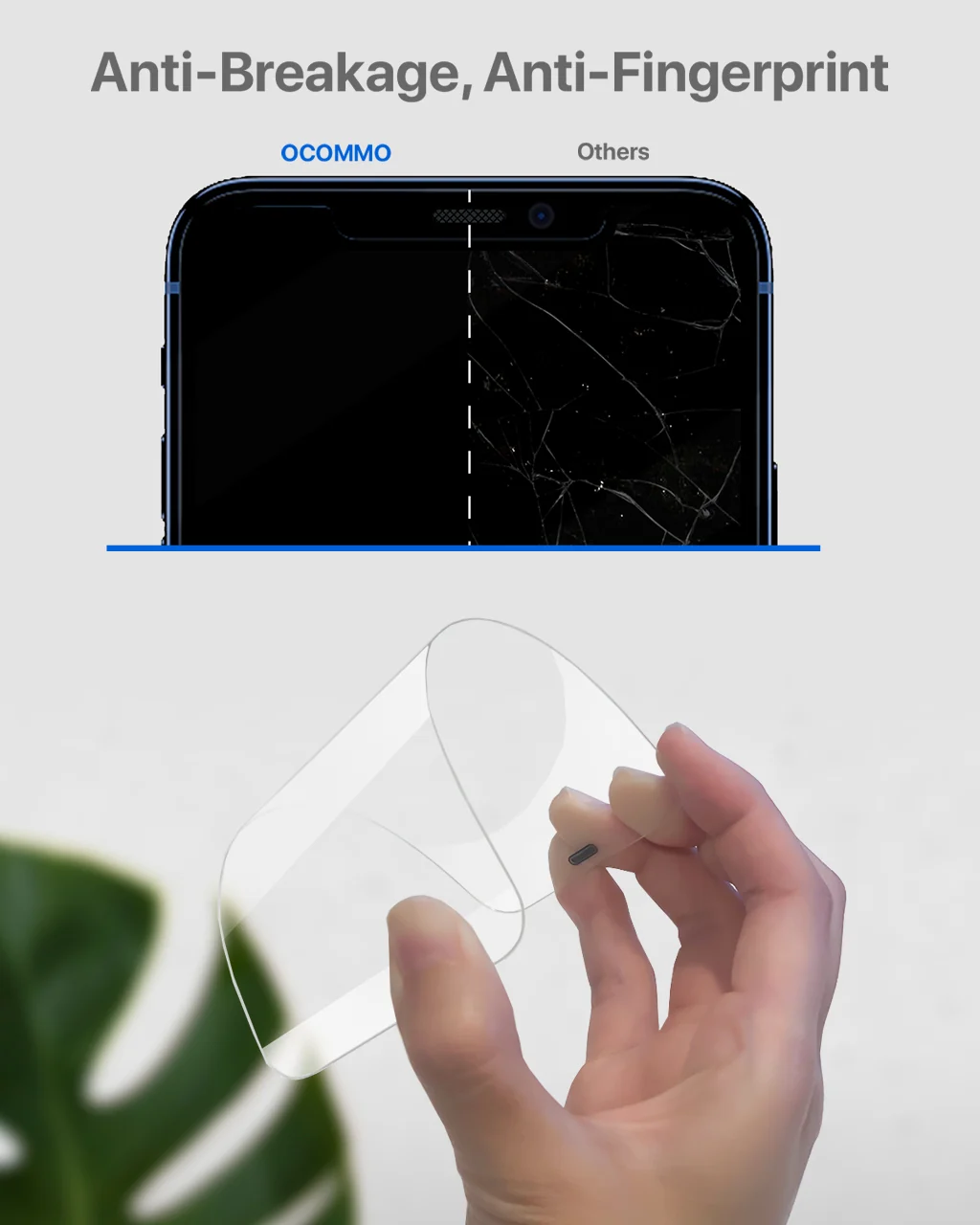 OCOMMO 9H Glass Screen Protector for iPhone 12/12 Pro - Image 6
