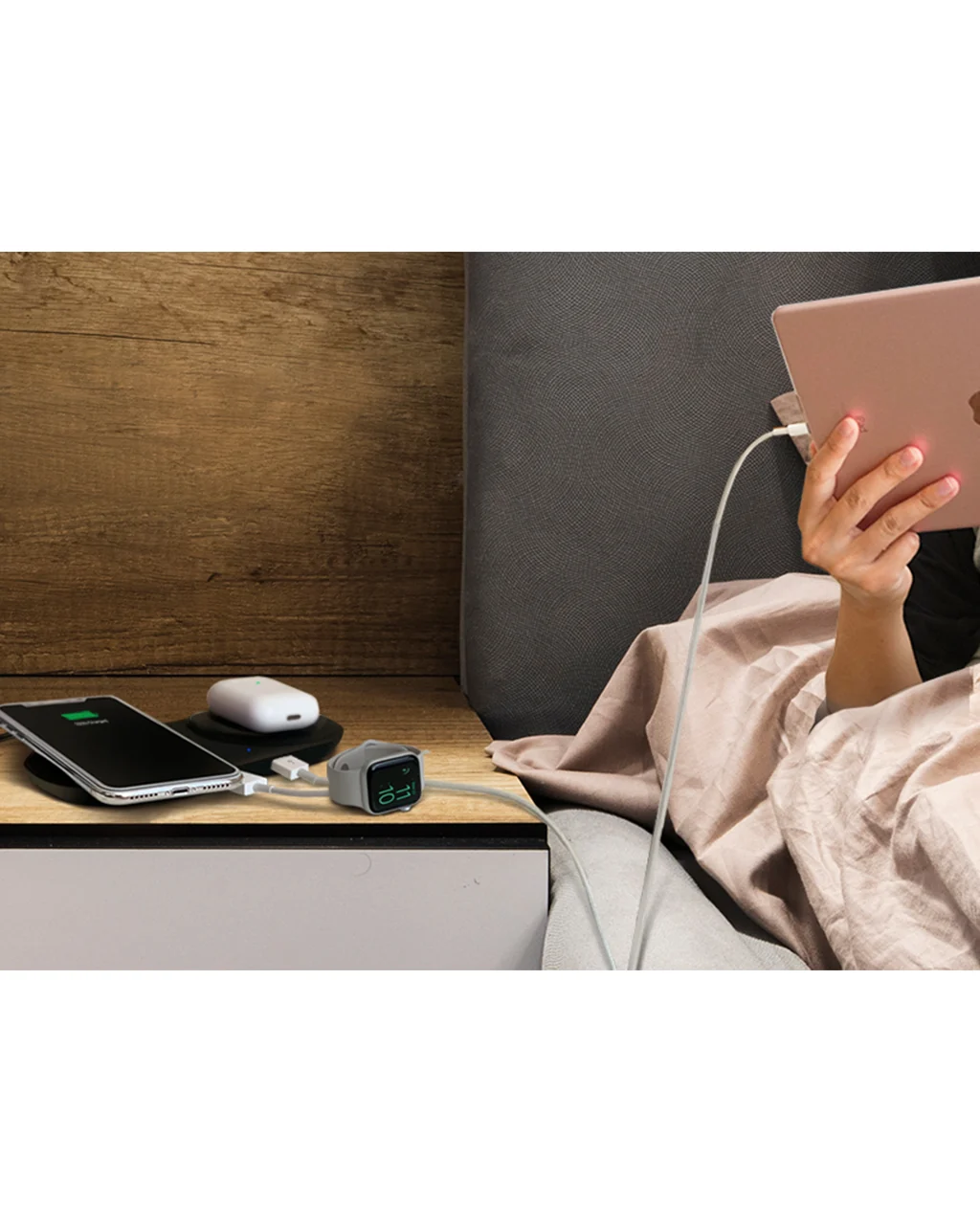 OCOMMO 4 in 1 Wireless Charging Pad for Android and Apple - Image 5