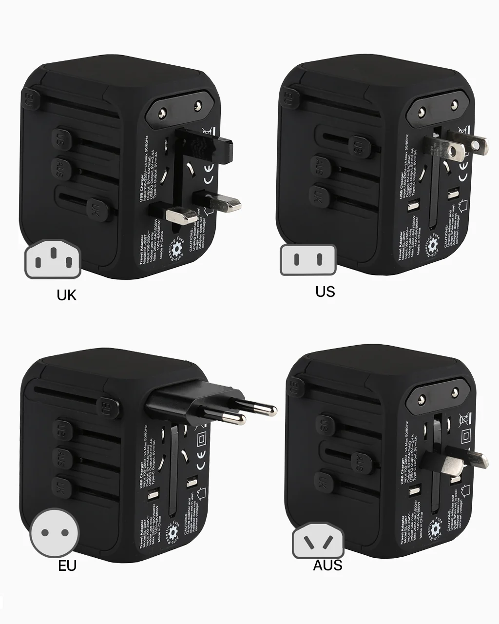 OCOMMO Universal Travel Power Adapter - Image 2