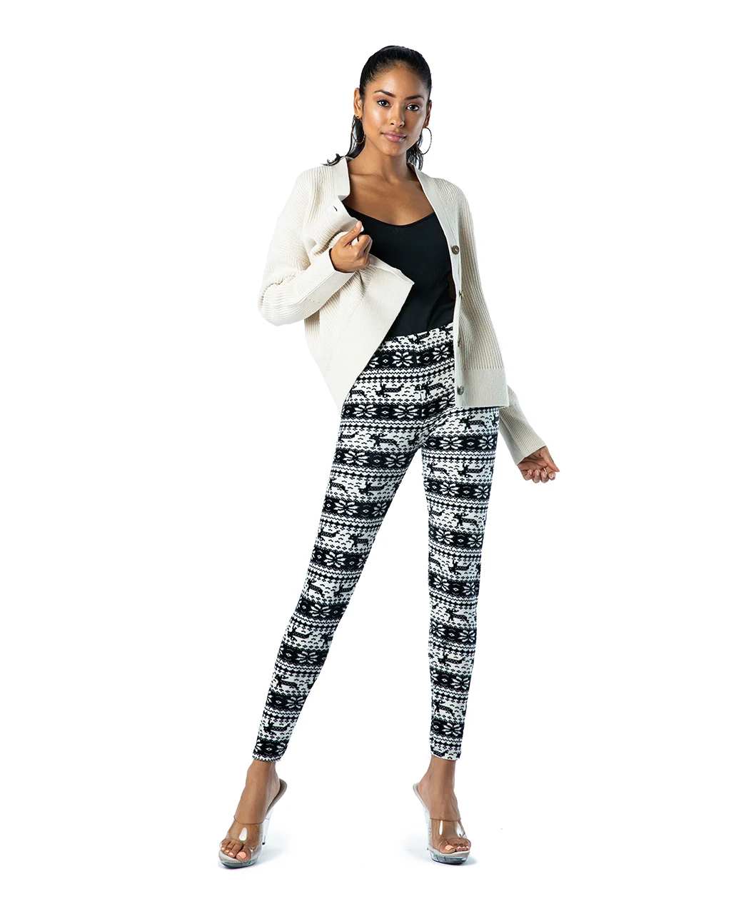 OCOMMO Velvet Leggings - One Size - Image 11