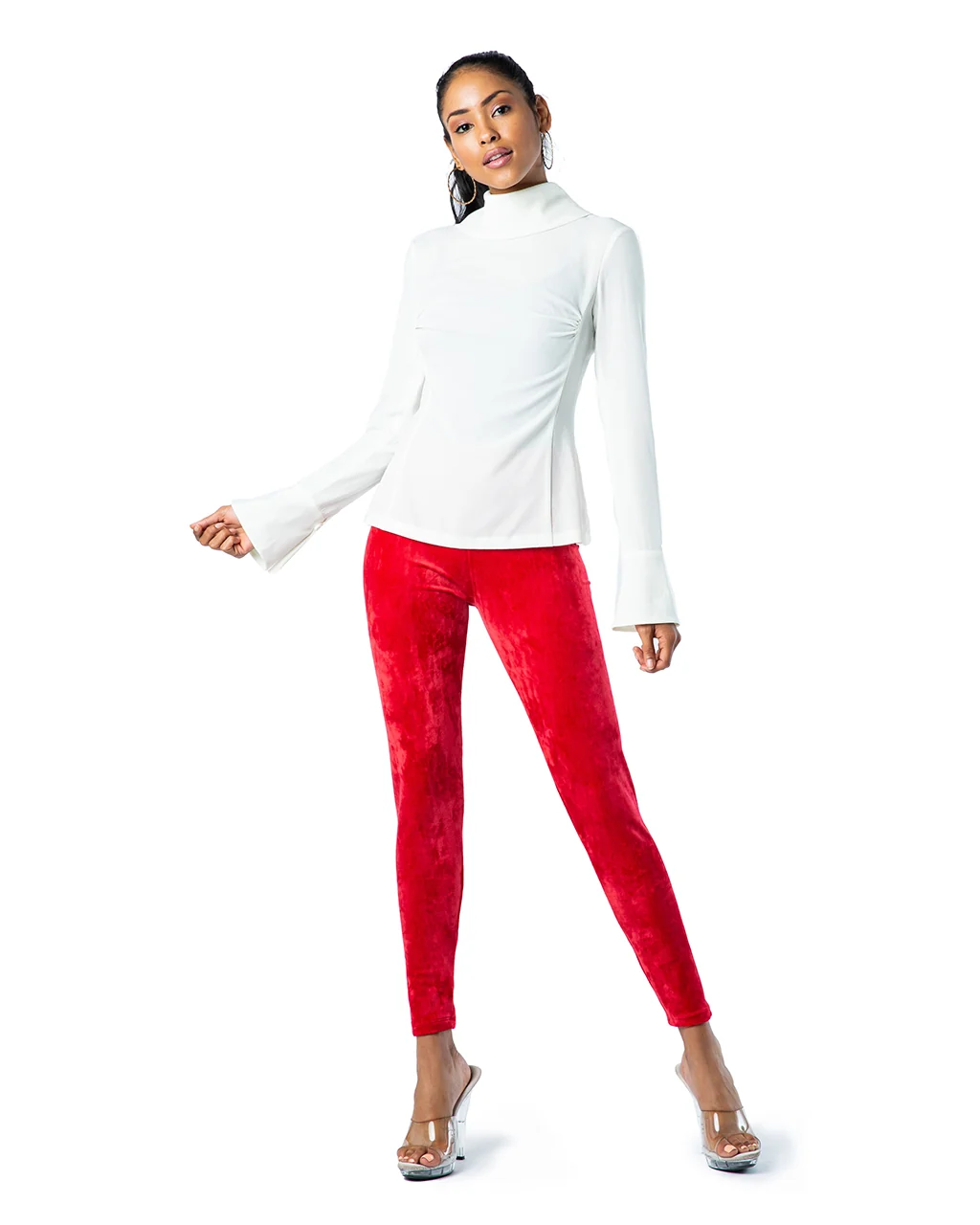 OCOMMO Velvet Leggings - One Size - Image 23