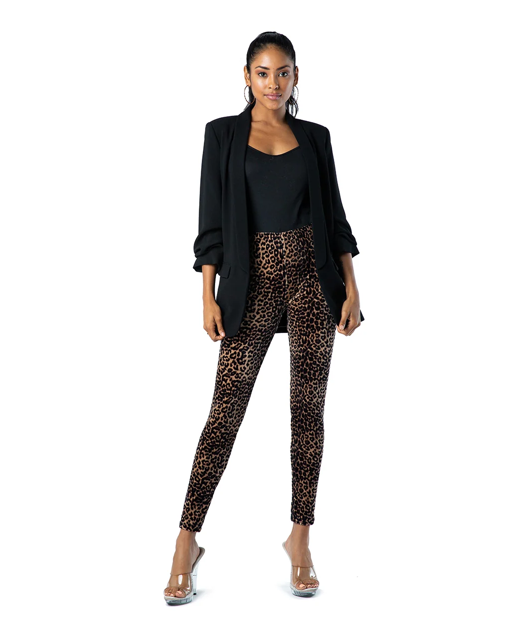 OCOMMO Velvet Leggings - One Size - Image 5