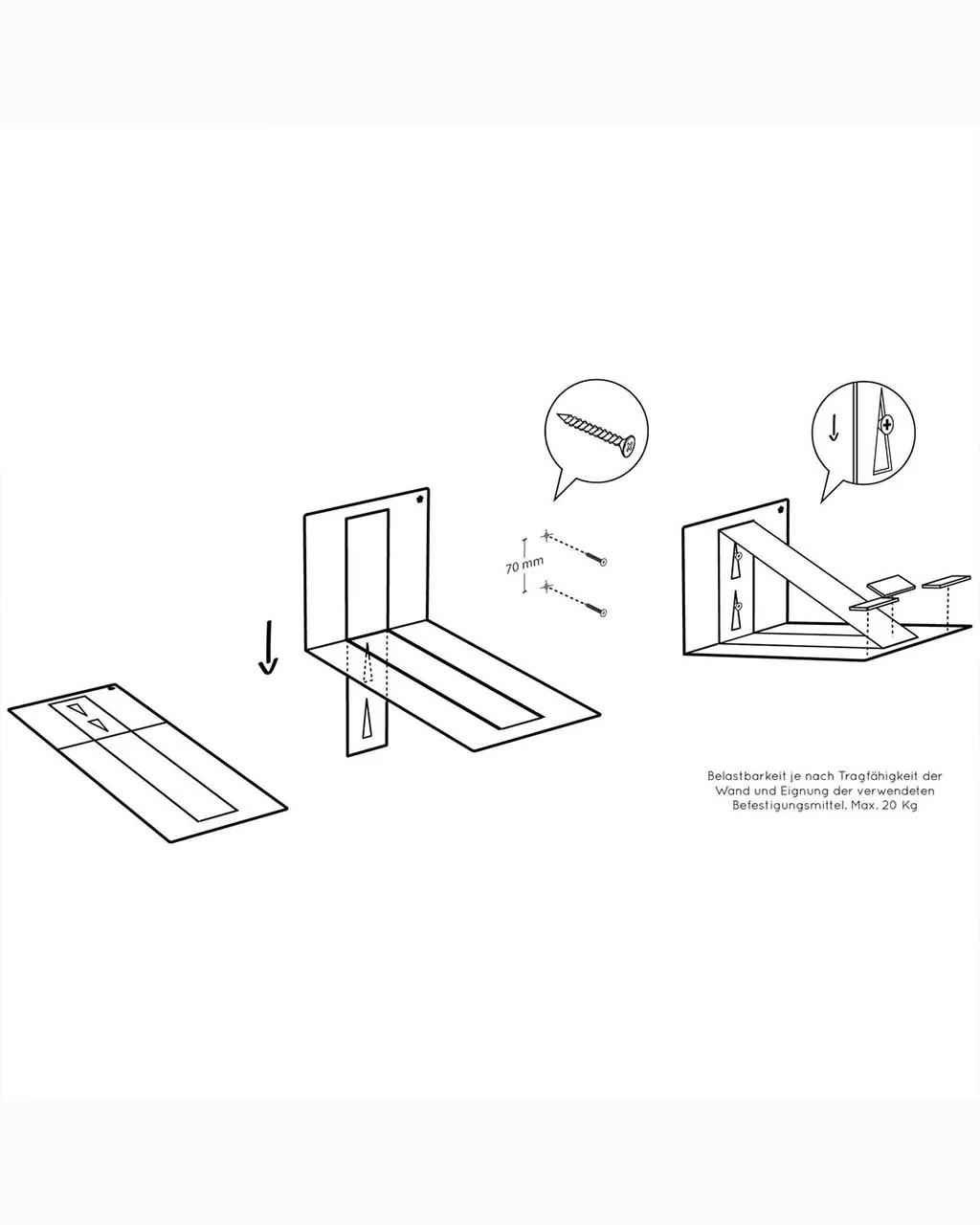 Peppermint Bike Lift Wall Mount - Chalk White - Image 3