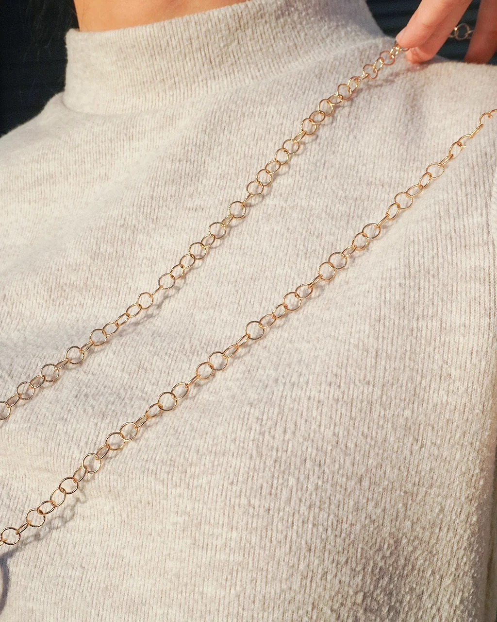 30" Gold Chain Face Cover Lanyard / Glasses Chain - Image 5