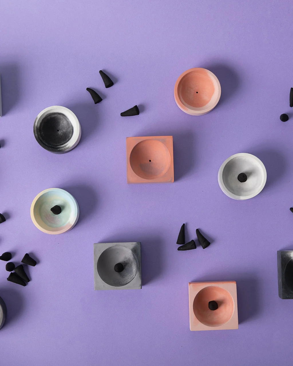 Pretti.Cool Round Incense Holders - Marbled - Image 7
