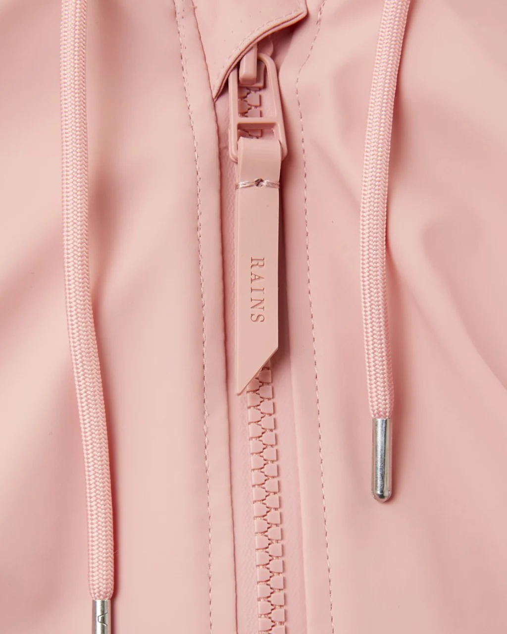 RAINS Long W Jacket - Coral - Image 5