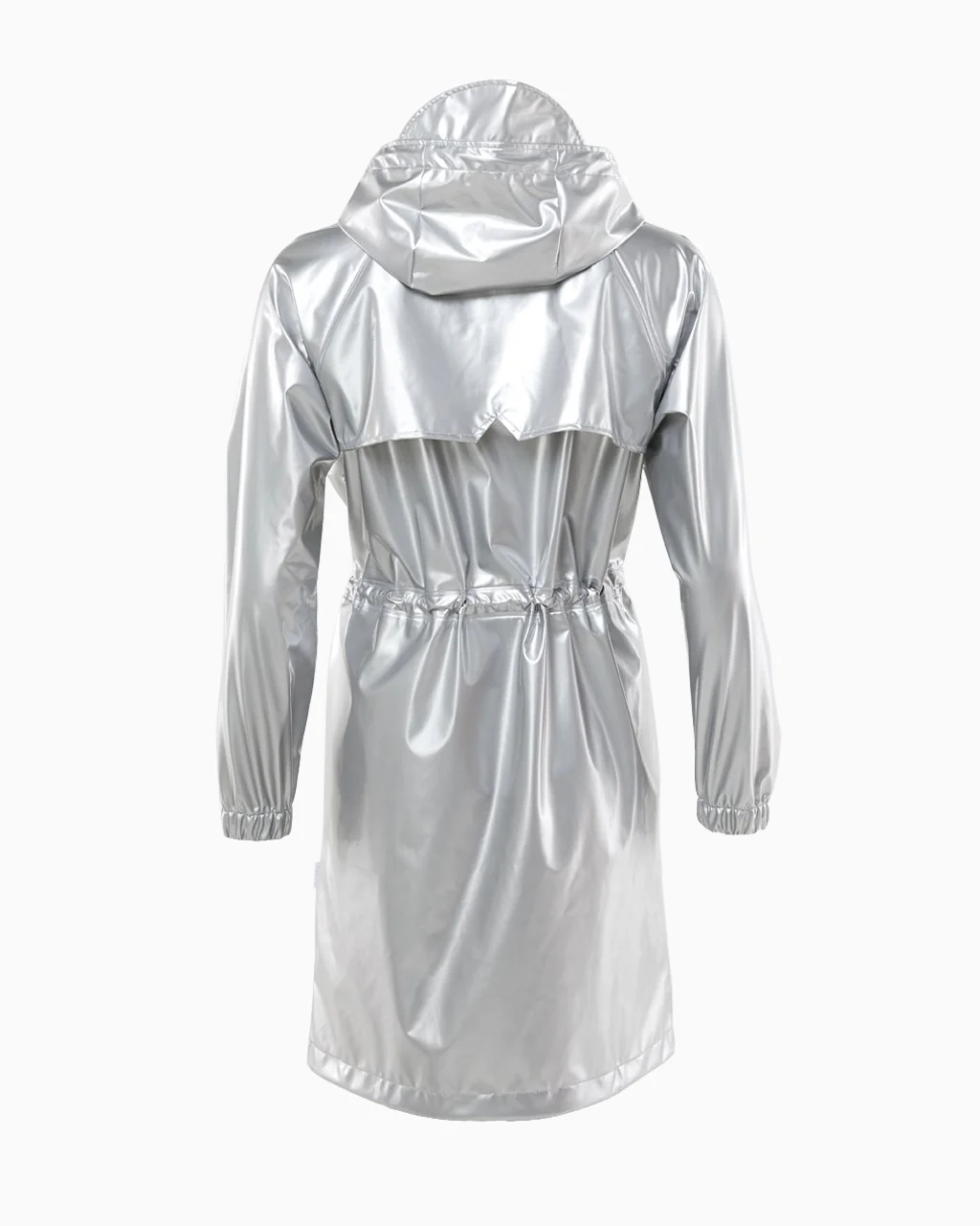 RAINS Long W Jacket - Silver - Image 4