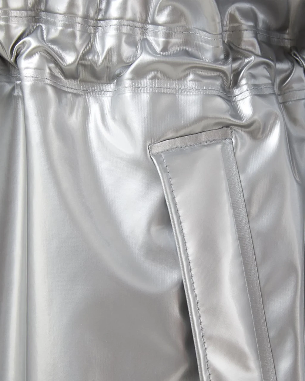 RAINS Long W Jacket - Silver - Image 6