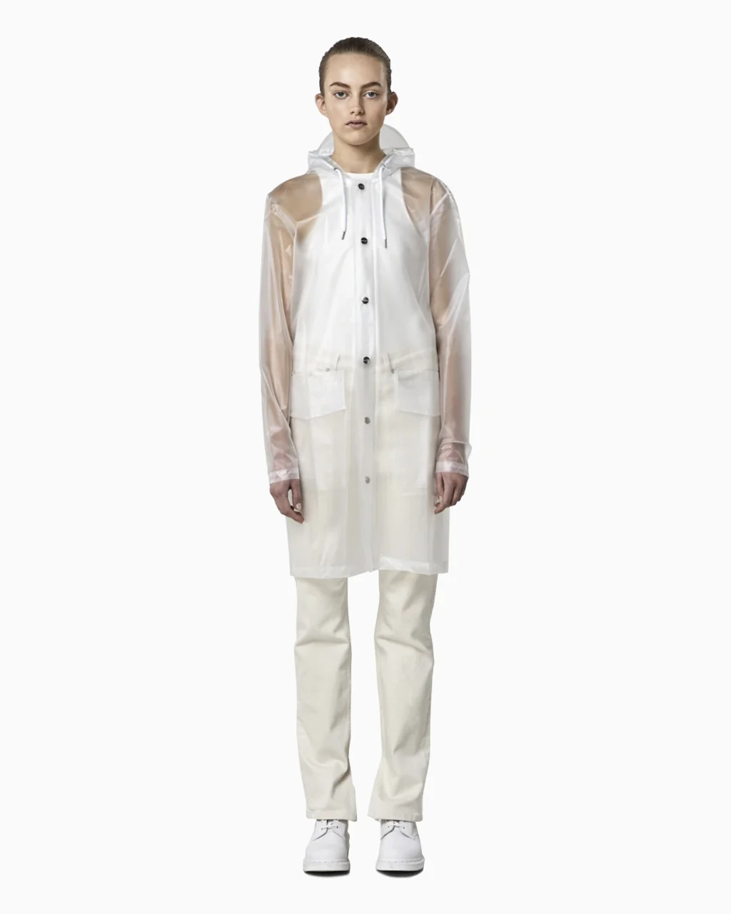 RAINS Transparent Hooded Coat - XXS/XS - Image 8