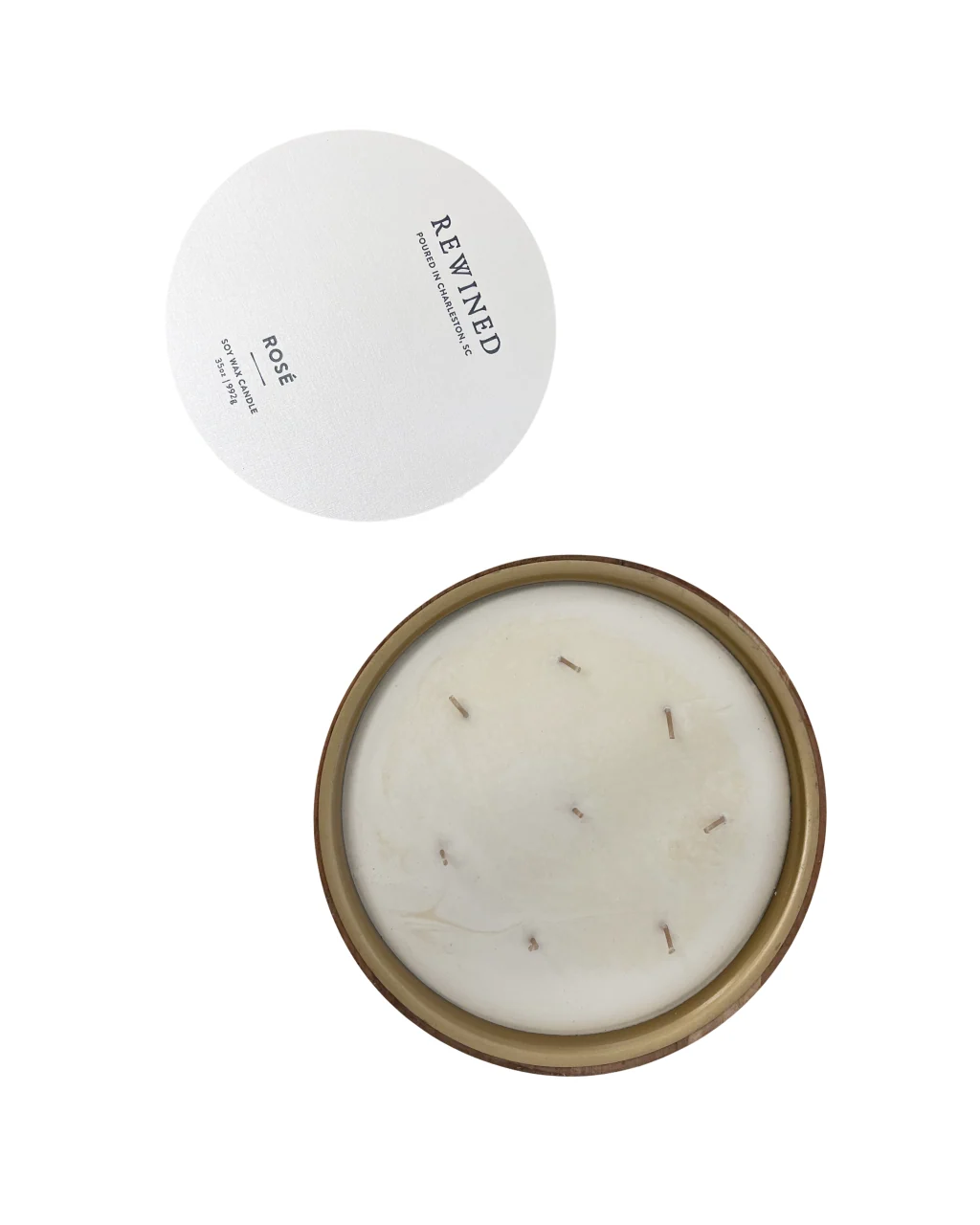 Rewined 35oz Candle - Rose - Image 4