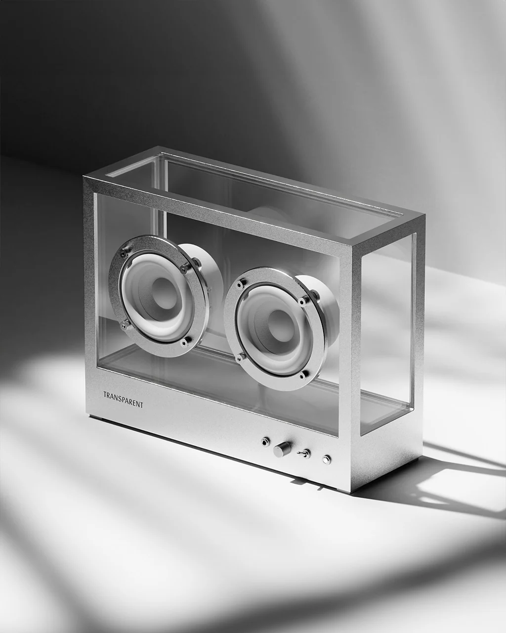 Small Transparent Speaker Metal