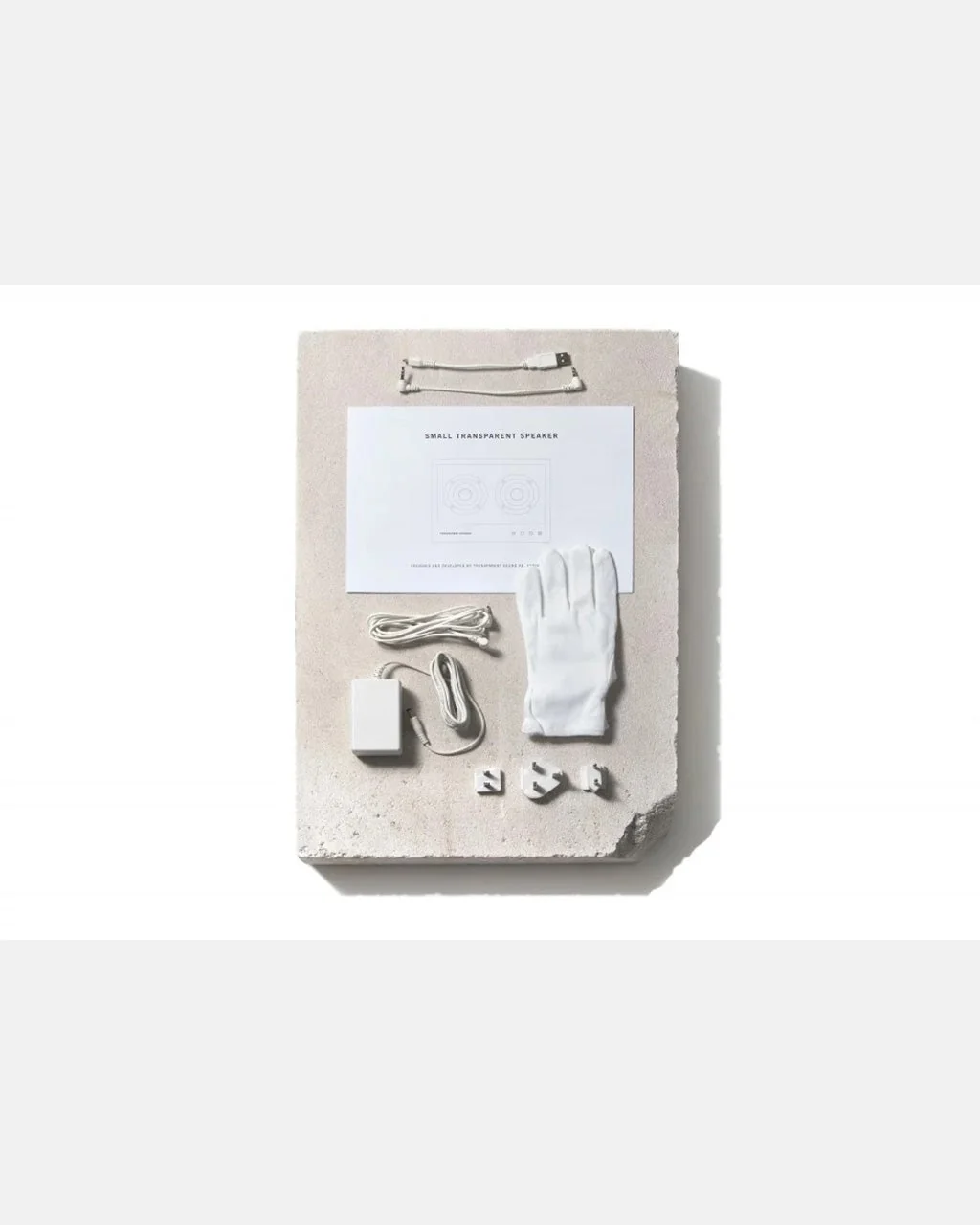 Small Transparent Speaker White - Image 4