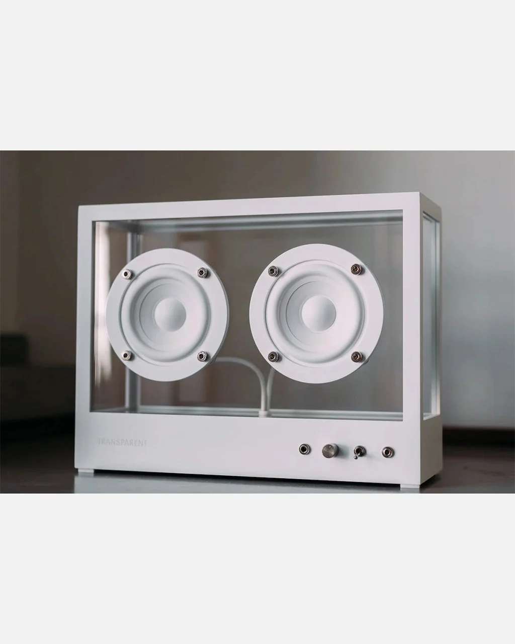 Small Transparent Speaker White - Image 5