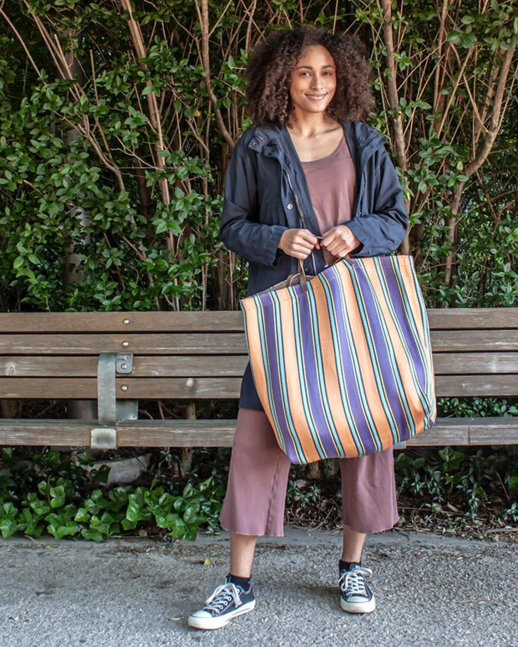Spencer Devine Assam Market Bag Large - Made with 100% Recycled Plastic - Image 5